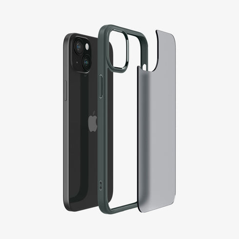 ACS06567 - iPhone 15 Pro Max Case Ultra Hybrid in frost clear showing the back